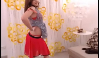 LittleTeenBB Riley schoolgirl outfit strip, shows gone breasts as she dances