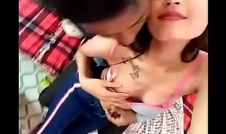 Homemade indian hot girlfriend boobs pressing