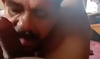 Desi bottom uncle licking ball and ass