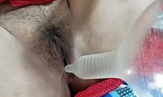 Indian Pyari Wife Hairy Pussy Effectuation With Condoms