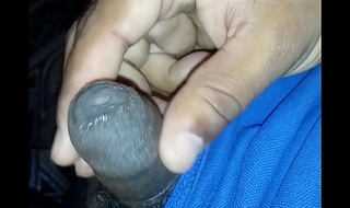 Indian guy playing with soft foreskin