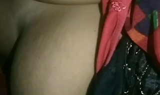 Sexy Indian bhabhi with big boobs sucking at midnight