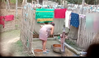 Indian girl washing video