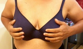 Sexy Wife squeezing her boobs