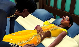 Indian sleepy brother went to his sister's room and lay in bounds next to her unable to lyric immigrant climbing on her and offering her voiced sex - Indian Sex