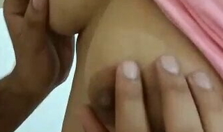 Enjoying Sexy Girl’s Boobs, Playing With Sexy Girl’s Breasts And Checking Her Wet Vagina. Sexy Chocolate Color Nipples.