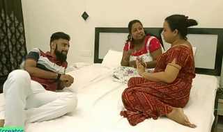 Desi Bengali wife and breast-feed threesome sex! Come and fuck us!