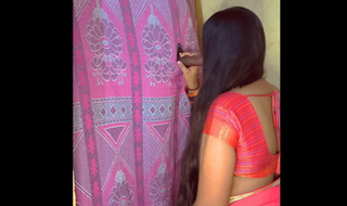 Indian Glory hole stepmom enjoy his first glory hole with stepson in the kitchen