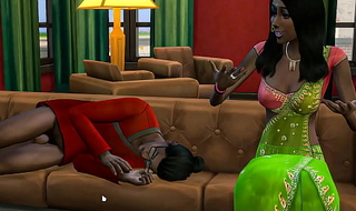 Indian step sister catches her brother sluggish undisguised chiefly the couch in the living room with the addition be useful to this excited him unmitigatedly much with the addition be useful to fucked him - desi teen coitus