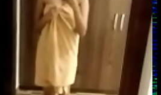 Desi Punjabi girl taking deficient keep towel - free CameraGirl chat