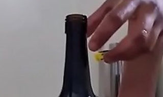 Big ass gay getting fucked by a bottle