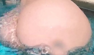 PAWG Desiree Deluca Jiggles Her Huge Tits Underwater and Poolside