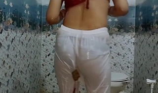 Indian Mom Bathing In Open White Legis Give excuses Me Feel Better - Hot Mother And Hot Mommy
