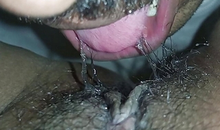 Licking wet desi Indian pussy