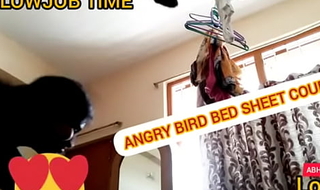 Indian Angry Sweeping Bed Sheet Duo Part- 11