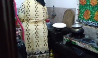 Hot Mother - Tamil 55 Year Old Hot Fucked By Daughter In Law In Kitchen - Cum In The Chubby Exasperation