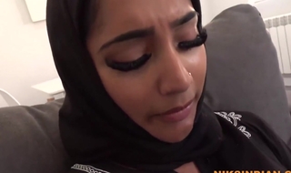 Niks Indian In Hijabi Muslim Teen Gets Her Botheration And Pussy Fucked By Big Dick Step Brother