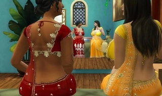 Hindi Version - Lesbian aunty Manju strap-on charge from Lakshmi - Wickedwhims