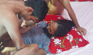 Bengali college teen having great sex threesome