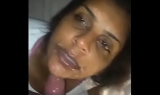 Indian Bhabhi Down in the mouth Oral-service (POV)