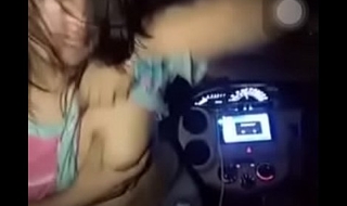 Desi boob shtick and dance in the matter of car