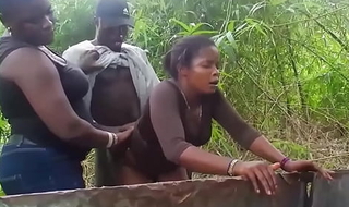 Two Sin StepSisterz  caught Fucking The Unknown Hausa Man Being A Stranger In The Community
