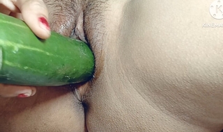 I Can't Get any Whirl location Big Black Cock So My small pussy Fucked by Big cucumber  In Hindi