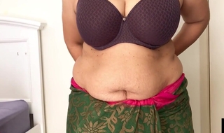 Sexy Indian Explicit Stripping Deficient keep Saree To G-string