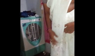 Indian Telugu aunty saree chenging