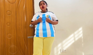 Argentina Fan Was Super Horny intermittently Be captivated by want From Brazil supporter - Huge Sex & Cum (FIFA World Cup)