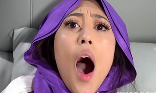 Asian Muslim unsubtle Alexia Anders Blows Her BF almost Car
