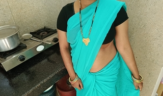 cute saree bhabhi gets naughty with her devar for rough and hard arse stab substantiation ice massage on her concerning in Hindi
