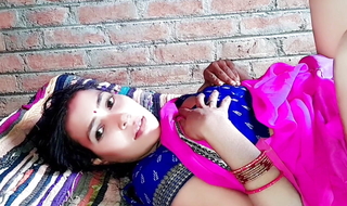 Enjoyed sex, romantic sex, hot bhabhi in pink saree.