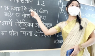 Desi Beautiful Teacher set of beliefs Sexual congress Lessons ( Hindi Drama )