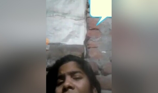 Today Exclusive- Village Girl Showing Her Bowels And Pussy On Video Call