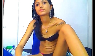 Indian legal age teenager wearing black bra and panty 3