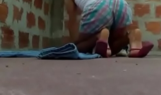 Delhi crammer girl fuck by padosi atop terrace