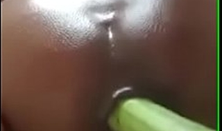 Desi indian hot sister using a long dildo to be wild about their way asshole